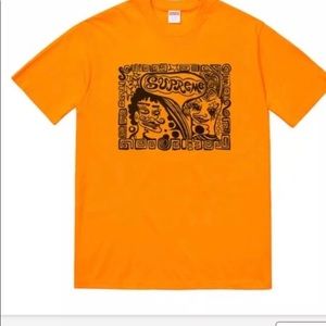 Supreme Faces Tee new Medium authentic! yellow NEW